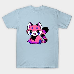 Genderfluid Pride Red Panda T-Shirt